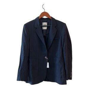 ELEVENTY SINGLE BREASTED WOOL BLEND BLAZER